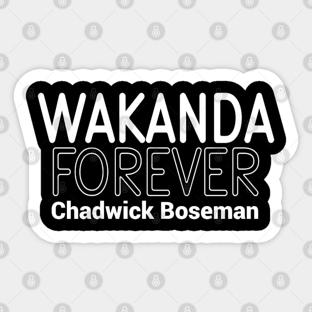 Chadwick Boseman RIP 1977-2020, Wakanda Forever Sticker by Redmart